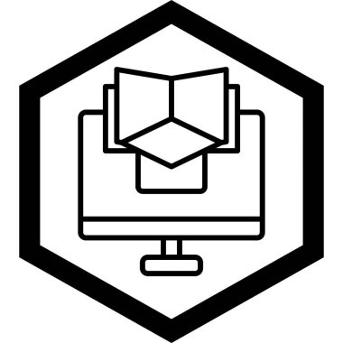 Modern bir simgenin vektör illüstrasyonu