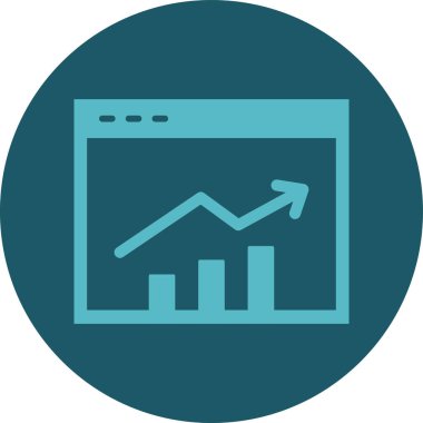 İş grafiğinin vektör simgesi