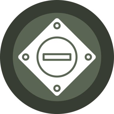 Bir pusula simgesinin vektör illüstrasyonu