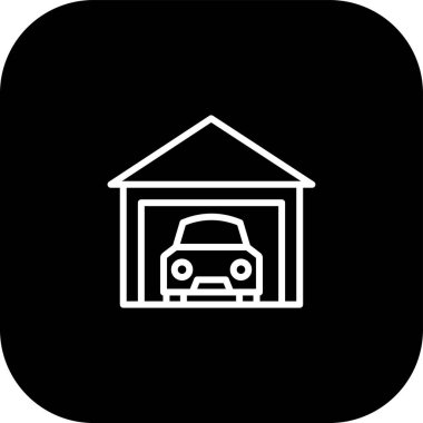 araba simgesi vektör illüstrasyonu