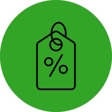indirimli etiket simgesi modayı izole etti