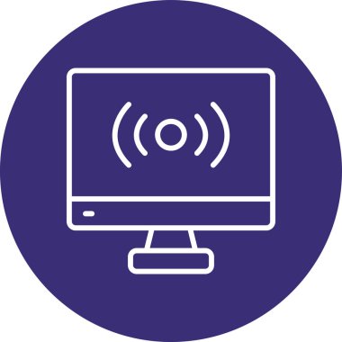 bilgisayar izleyici vektör simgesi modern tasarım