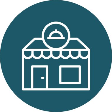 Eşsiz Ev Vektör Satırı Simgesi