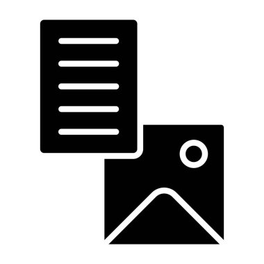 belge simgesi vektör illüstrasyonu