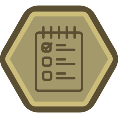 Kontrol listesi. Web simgesi vektör illüstrasyonu