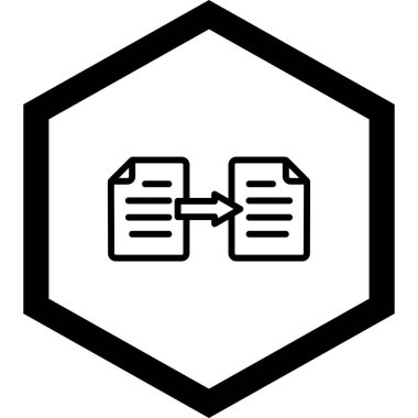 Dosya biçim simgesinin vektör illüstrasyonu