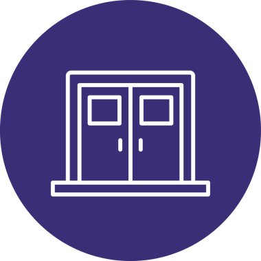 kapı simgesi vektör illüstrasyonu