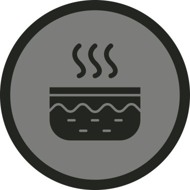 Yemek. Web simgesi basit illüstrasyon