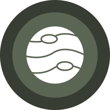 pusula web simgesi, basit vektör illüstrasyonu