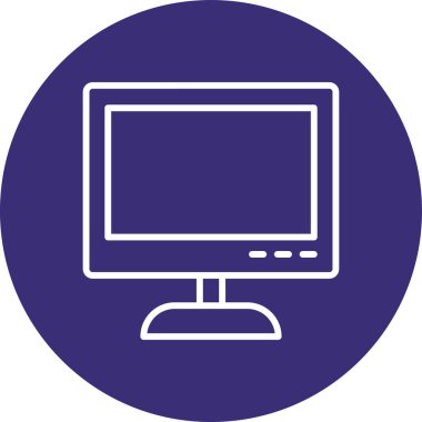 Bilgisayar. Web simgesi basit tasarım