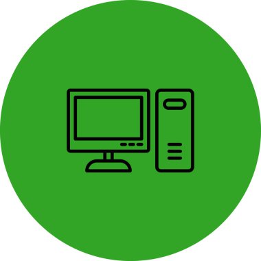 Web simgesi, vektör illüstrasyonunu izle