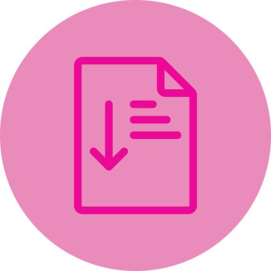 Belge simgesinin vektör illüstrasyonu