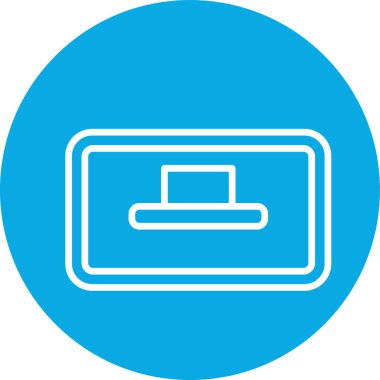 Vektör cüzdan web simgesi