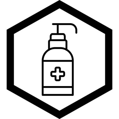 Tıbbi bir ikonun vektör illüstrasyonu