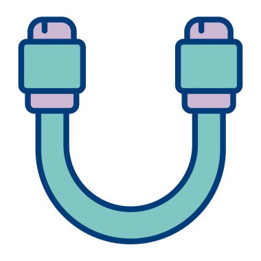 Mıknatıs Web simgesi basit illüstrasyon