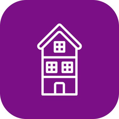 ev simgesi, vektör illüstrasyonu