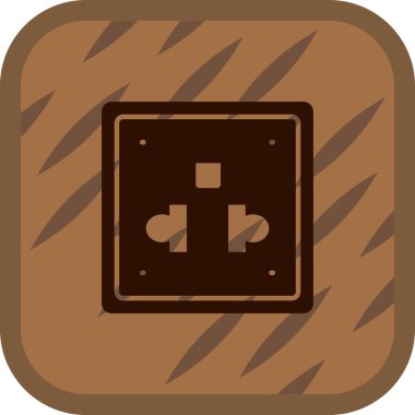 Çikolata. Web simgesi basit illüstrasyon