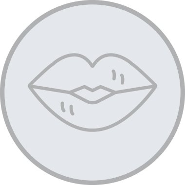 dudaklar, ruj, vektör simgesi