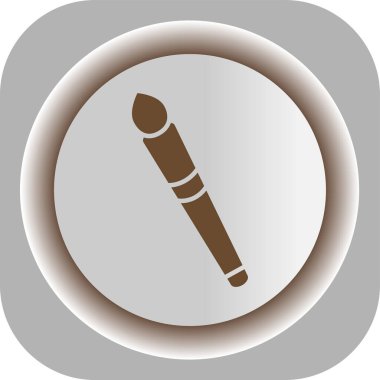 Kalem. Web simgesi basit bir illüstrasyon. kalem