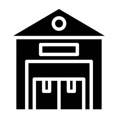 Bina ikonu, vektör illüstrasyonu. bina ve ev