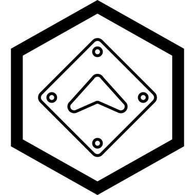 Bir çemberdeki b simgesinin vektör çizimi