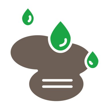 ekoloji simgesi, yeşil vektör illüstrasyonu