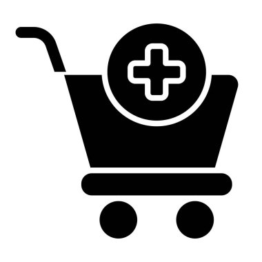 eczane vektörü düz simge