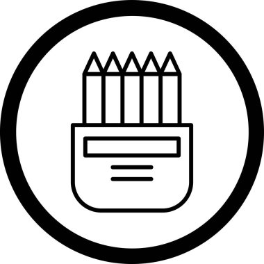 Kalem ve cetvel simgesi. özet çizimi