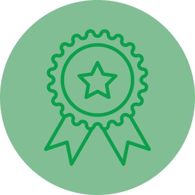 Rozet. Web simgesi basit illüstrasyon