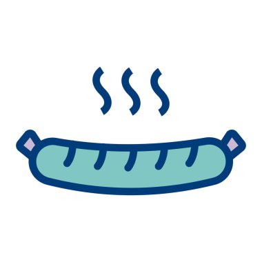 Biftek simge vektör çizim