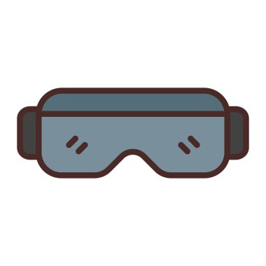 vr gözlük düz simgesi