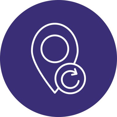 vektör konum simgesi illüstrasyonu