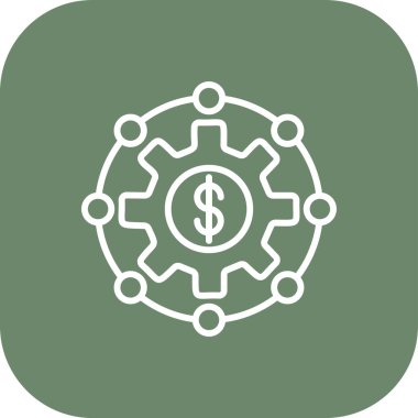 vektör para simgesi illüstrasyonu