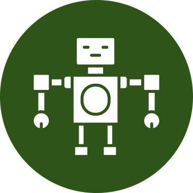 robot ikon vektör illüstrasyonu