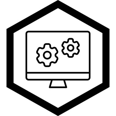 Web tasarım geliştirme ikonu vektör illüstrasyonu