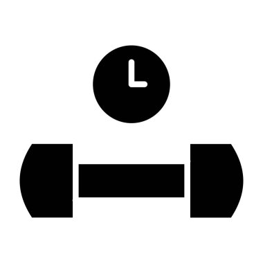 çan glyph düz vektör simgesi