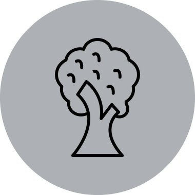 ağaç simgesi vektör illüstrasyon tasarımı