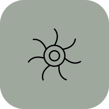 beautiful flower vector glyph icon