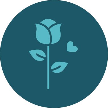 eşsiz çiçek vektör simgesi