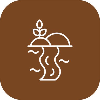 güzel çay sembolü vektör simgesi