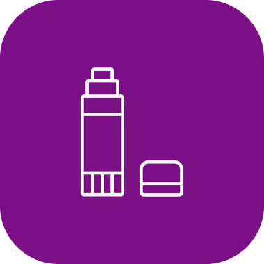 vektör kremi simgesi, basit illüstrasyon