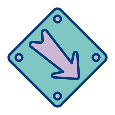 ok simgesi vektör illüstrasyonu