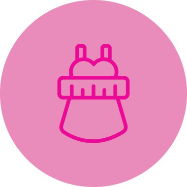 Bebek kız simgesinin vektör illüstrasyonu