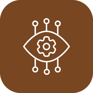 Göz simgesi vektör illüstrasyonu