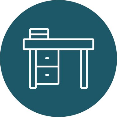 masa simgesi vektör illüstrasyonu