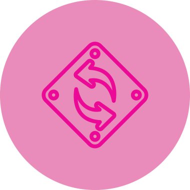 Tek bir simgenin vektör illüstrasyonu