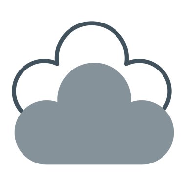 bulut vektör simgesi düzenlenebilir