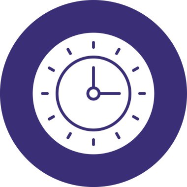 Saat simgesinin vektör illüstrasyonu