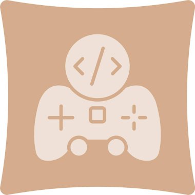 Moda biçimi izole edilmiş arkaplanda oyun simgesi