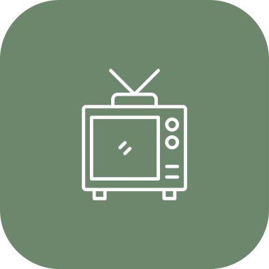 televizyon simgesi vektör illüstrasyonu